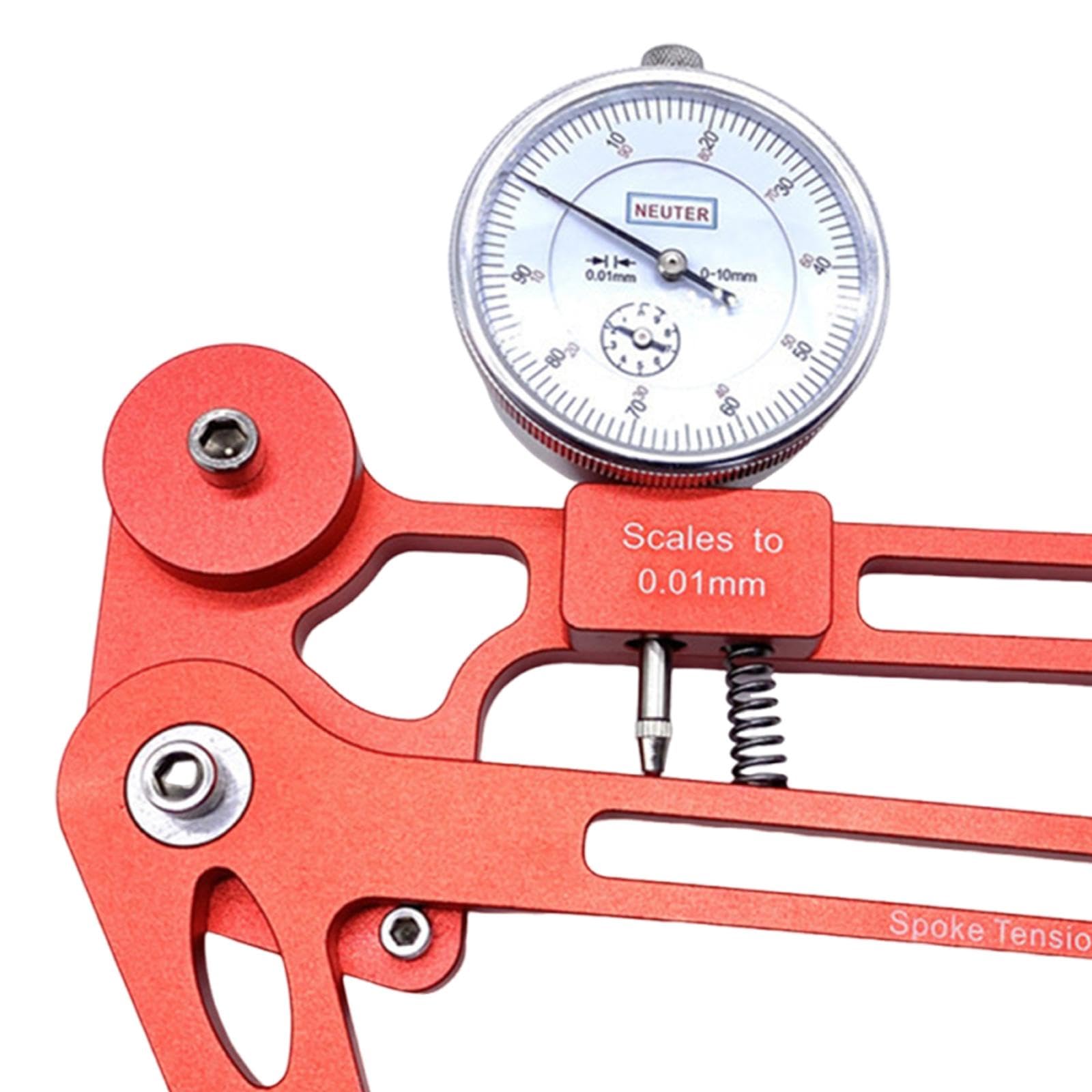 Menolana Bike Mechanical Spokes Tension Checker Measuring Tool for Wheel Maintenance Rim Truing Tool