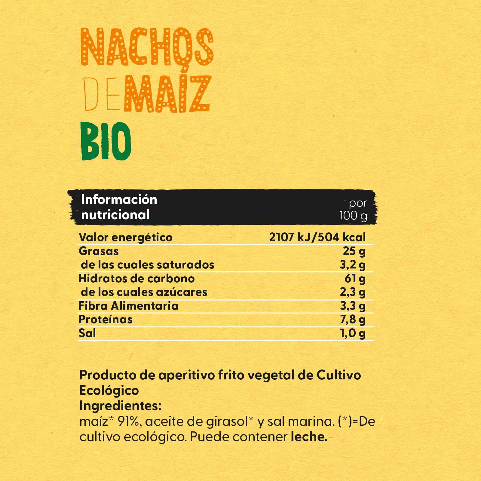ECOCESTA MEJOR CADA DIA Mejor Cada Día Nachos de Maíz Naturales Bio (10 x 125g) 1250 g