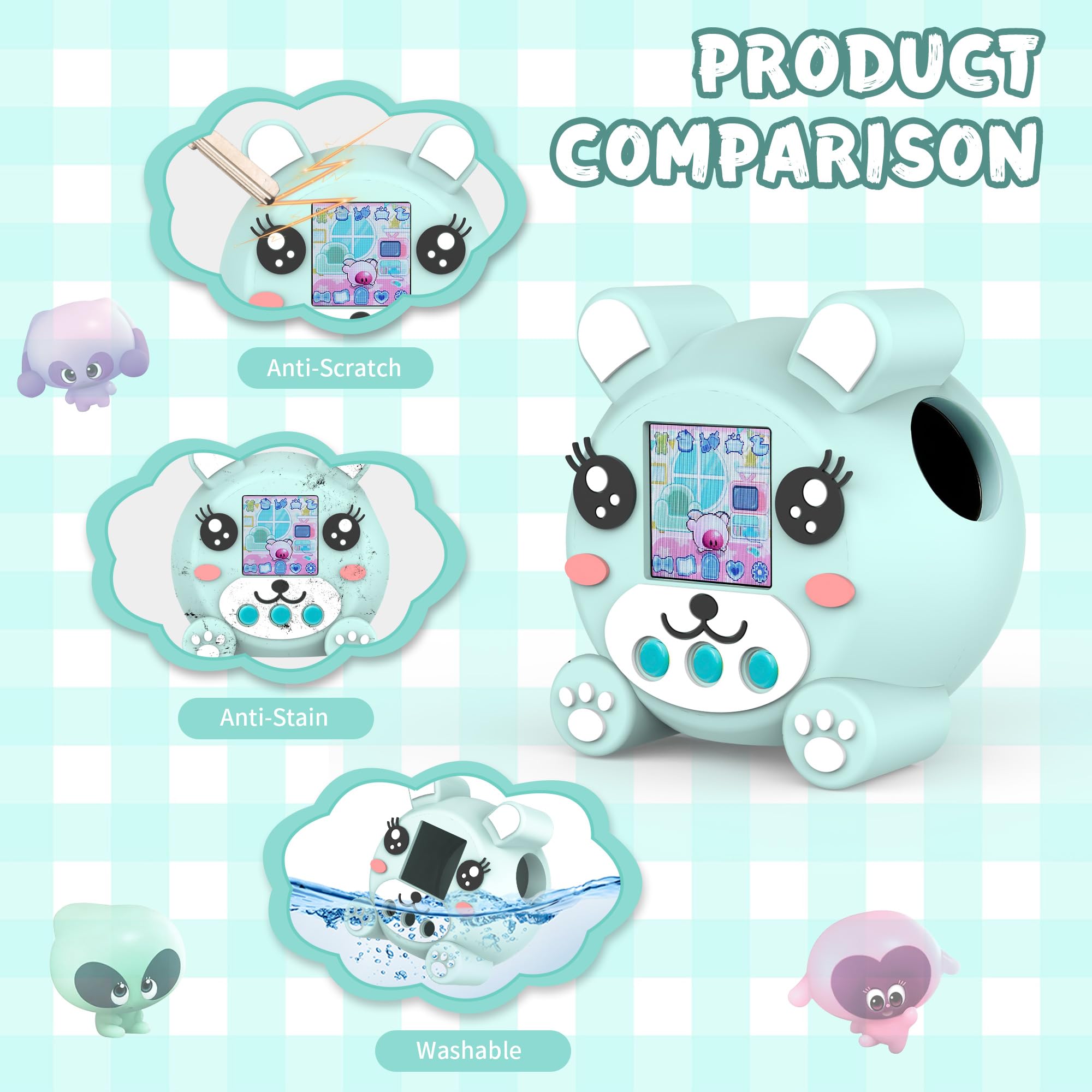 Silikon-Schutzhülle Für Punirunes Spielzeug - Weiße Schutzhülle