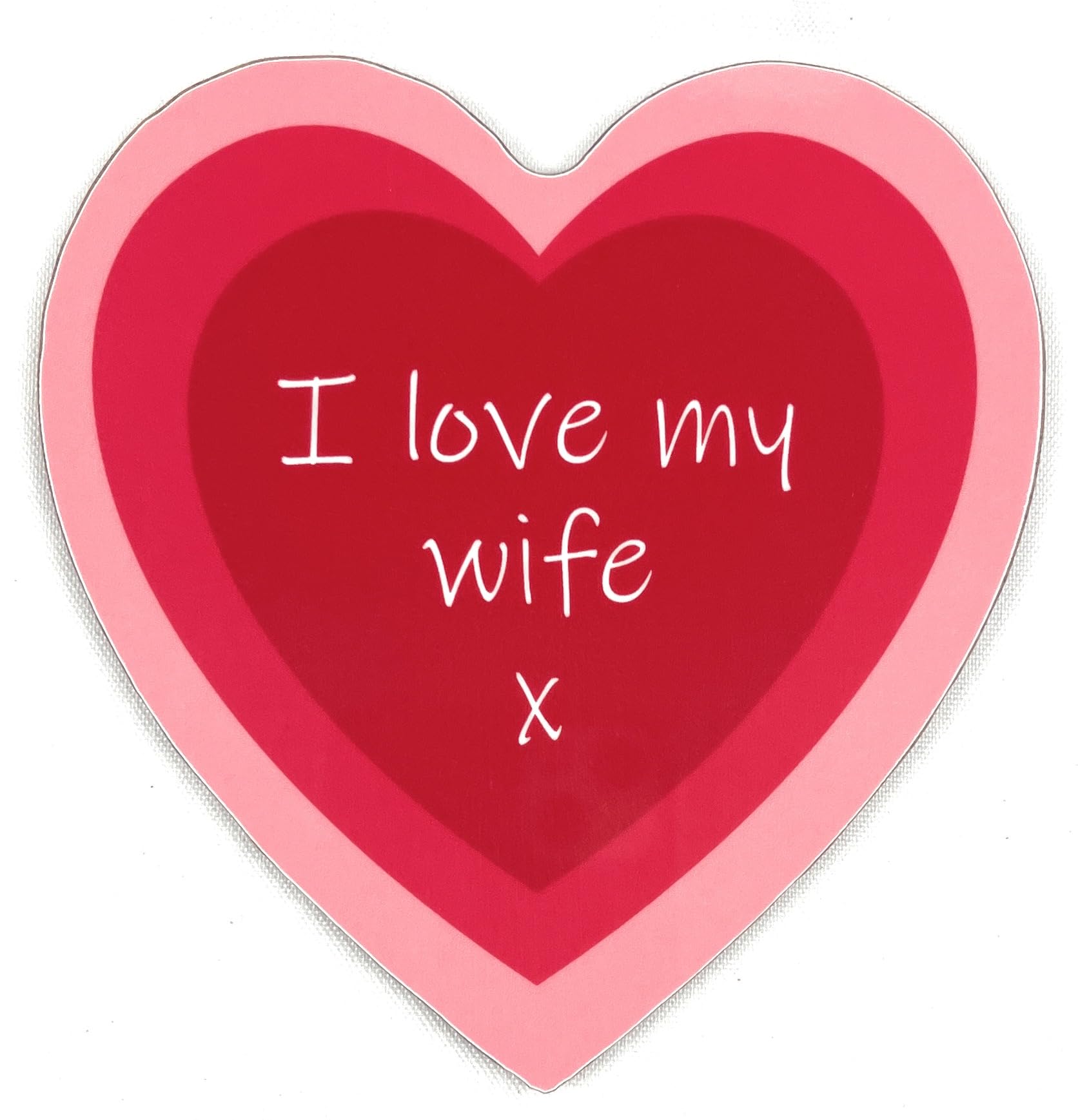 Hoorayuk I Love My Wife Romantic Love Message On Novelty Heart Shaped Coaster - Unique Birthday Gift - Made In Uk (I Love My Wife)