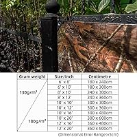 Vista 4 de LOOGU Lona impermeable resistente, cubierta de poliéster multiusos de camuflaje de árbol biónico