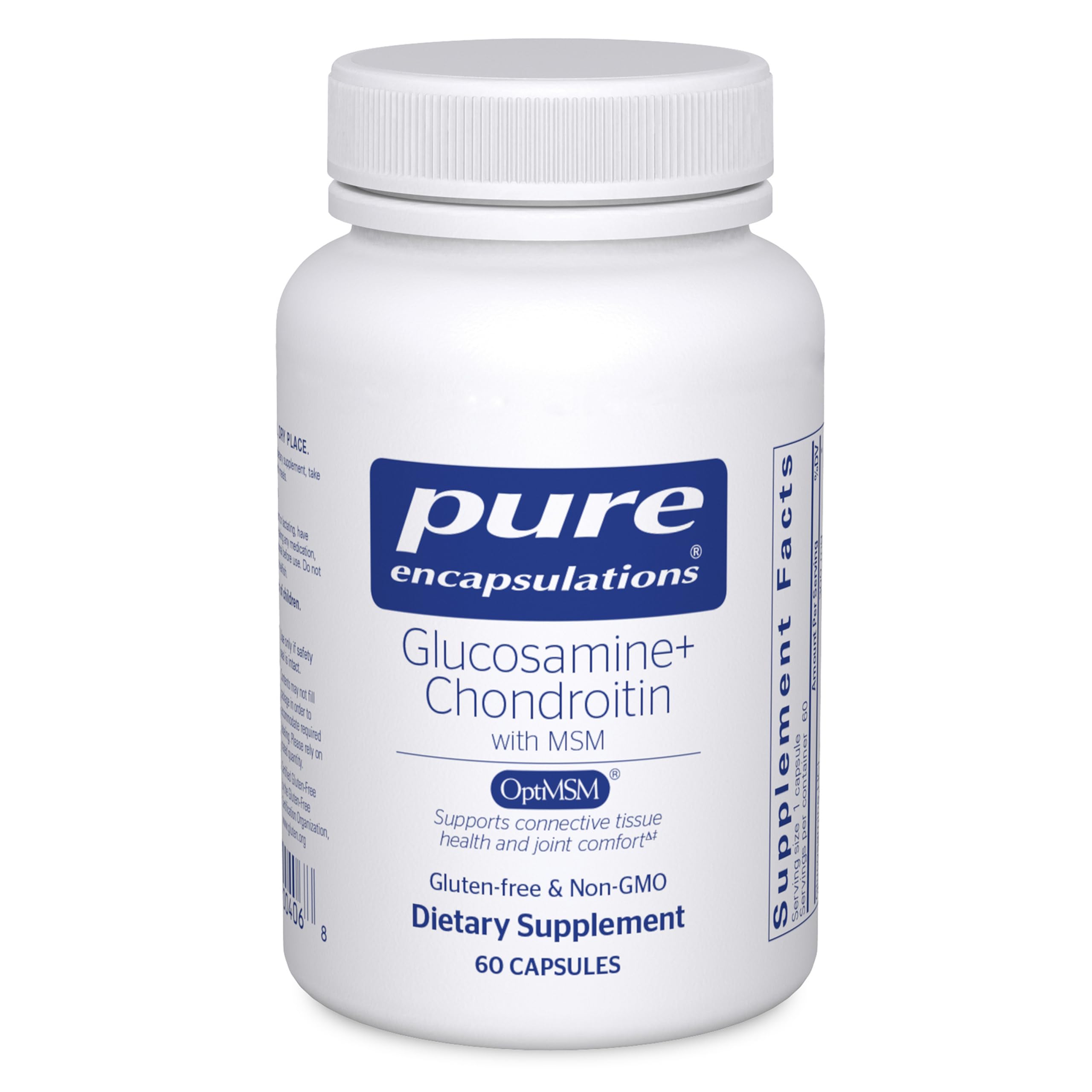 Pure Encapsulations Glucosamine Chondroitin with MSM, 60 Capsules 60 Count (Pack of 1)