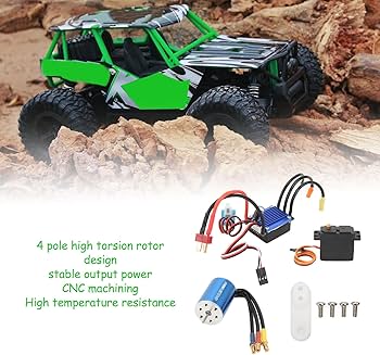 Amazon | 2435 4800KV RCカーブラシレスモーターコンボには 116 118 RC