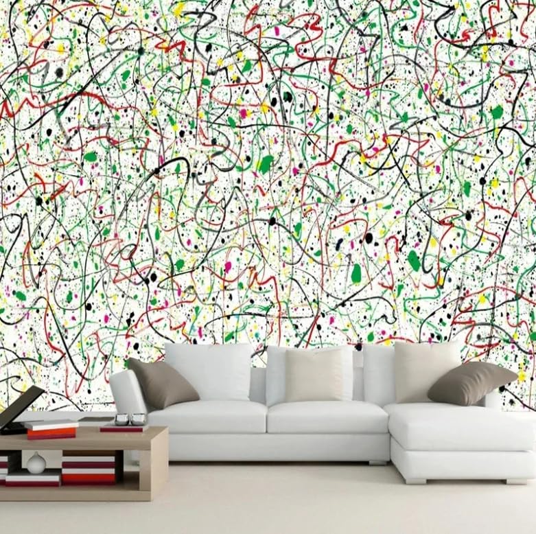 Papier peint graffiti 3D pour masquer un mur blanc vide