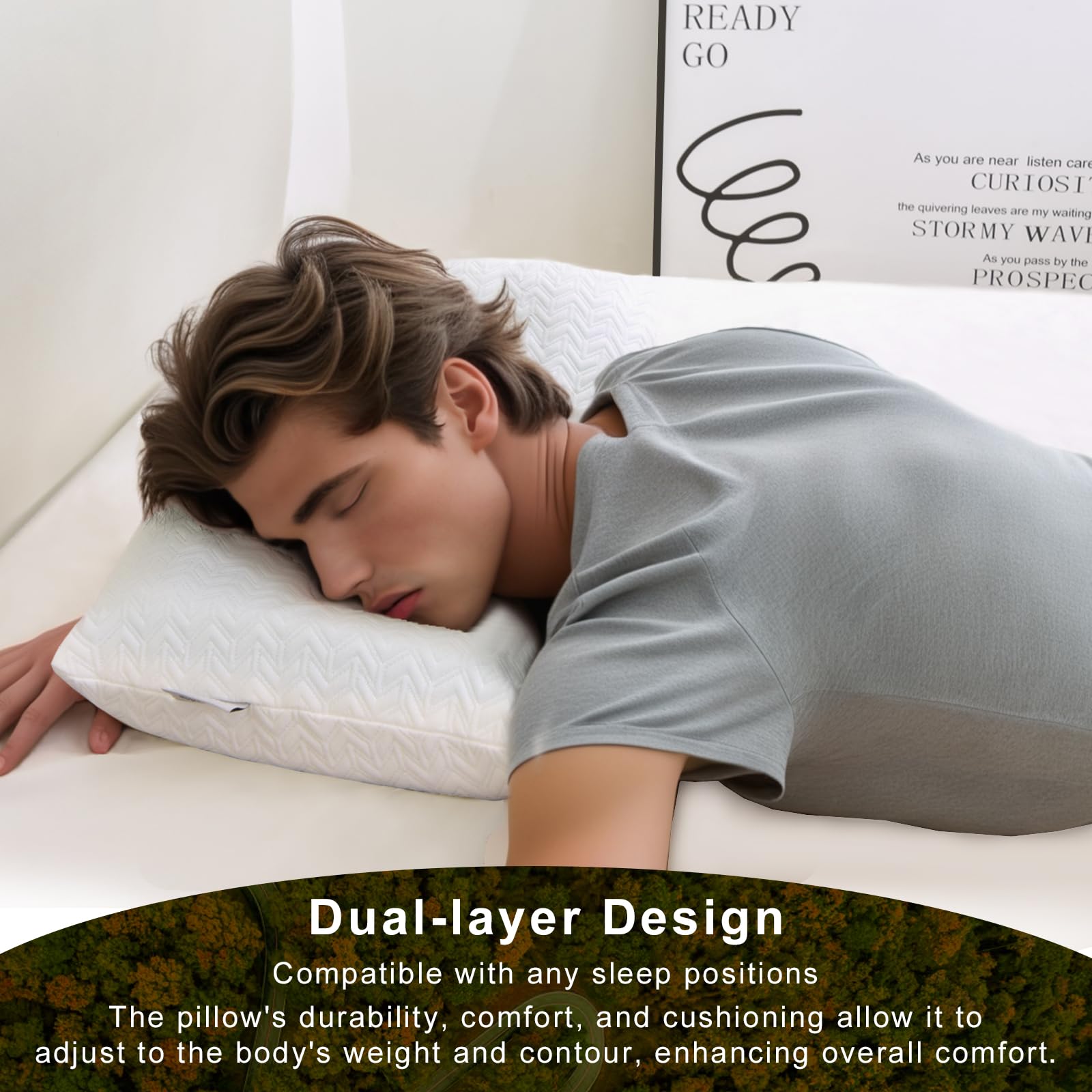 Amazon.com: Vekkia Travel Pillow, Memory Foam Pillow Compressible
