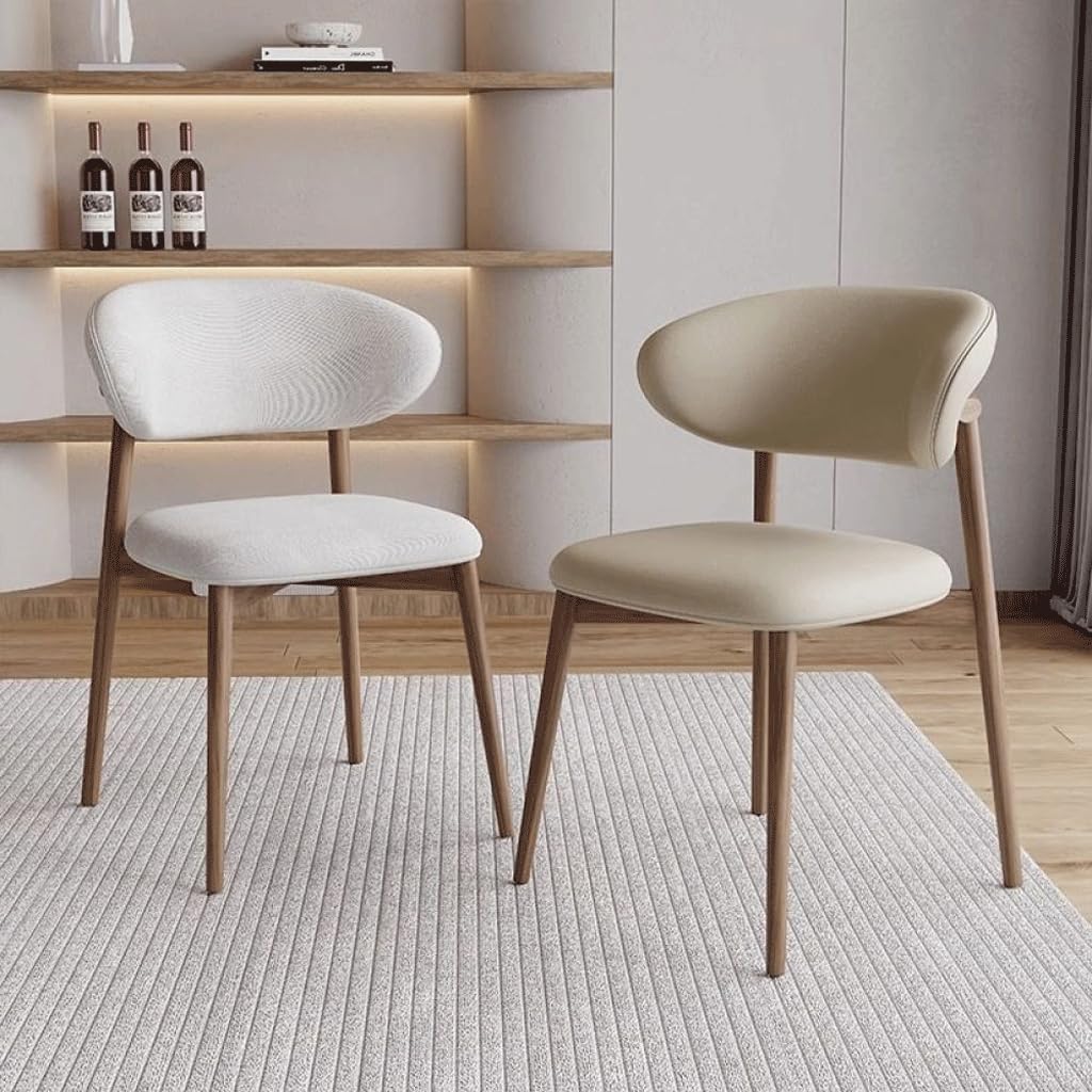 Sedia da pranzo minimalista italiana in legno massello, comodo schienale slish per casa, caffetterie e ristoranti casual, design moderno, soluzione durevole per sedute da tavolo