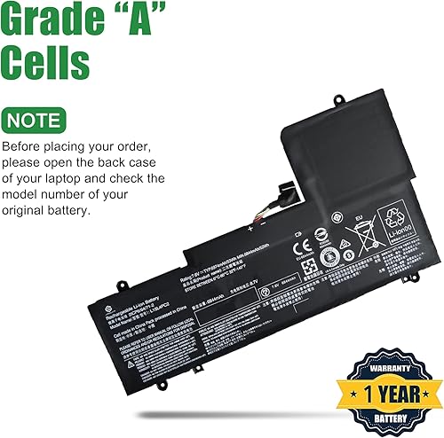 Miniatura 3 de JIAZIJIA L15L4PC2 5B10K90802 - Batería de repuesto para laptop Lenovo IdeaPad Yoga 710-14IKB 710-14ISK 710-15IKB 710-15ISK Series Notebook L15M4PC2