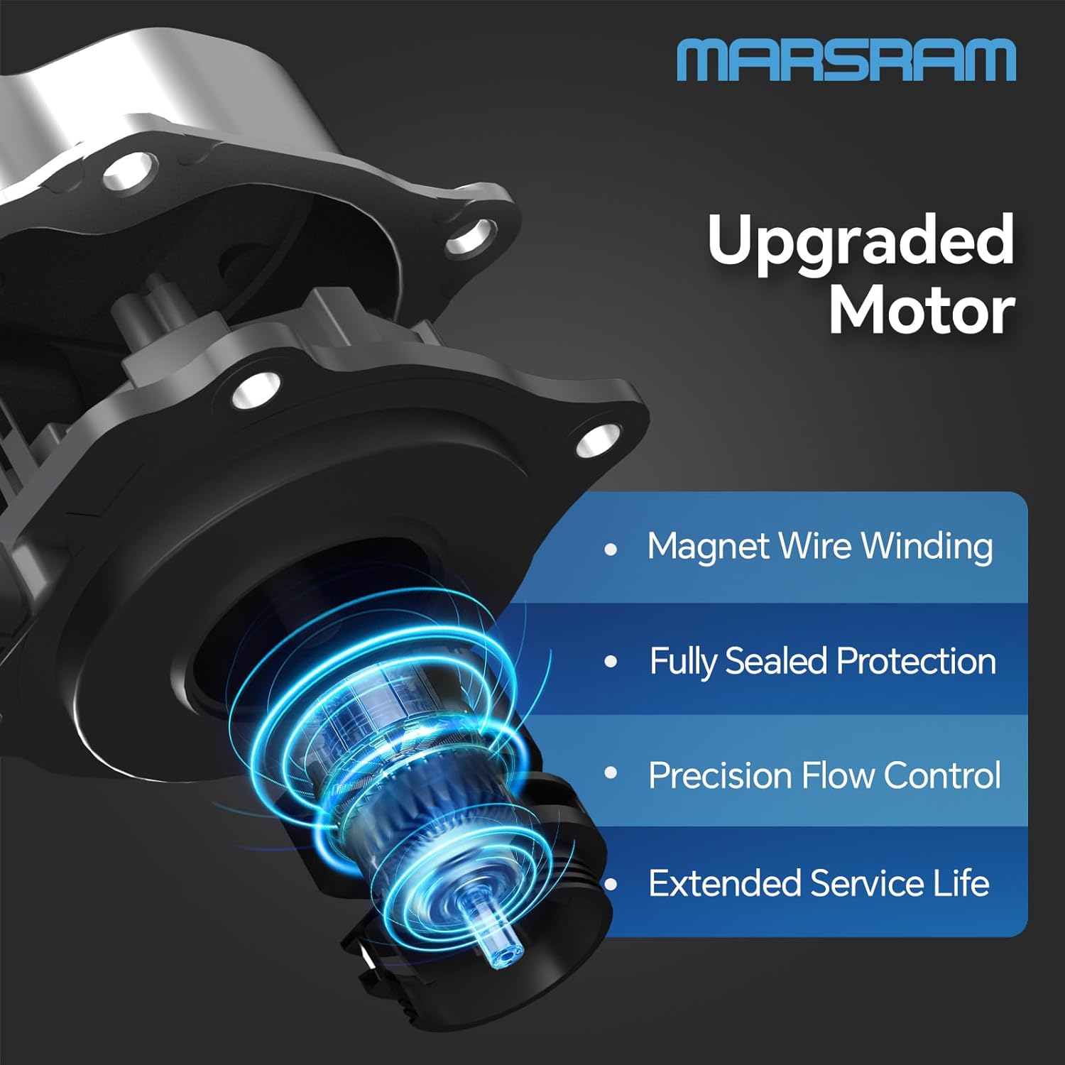 Marsram Coolant Electric Water Pump Compatible with Toyota Camry RAV4 Lexus 2019 2020 2022 Avalon, Highlander Sienna Venz, ES300h ES250 NX250 NX350h, 2.5L L4, Replaces# 16032-25010, 16032F0011