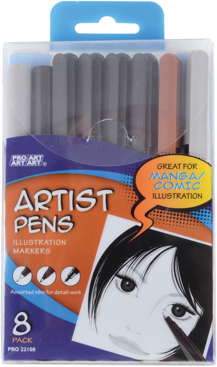 Pro-Art Artist Pens 8 kg-Black