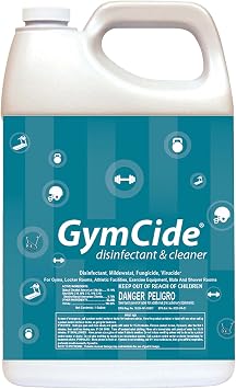 GymCide Disinfectant 1 Step Sports Equipment Concentrated Cleaner Deodorizer, Kills 99.9% of Germs and Eliminates Odors Each...
