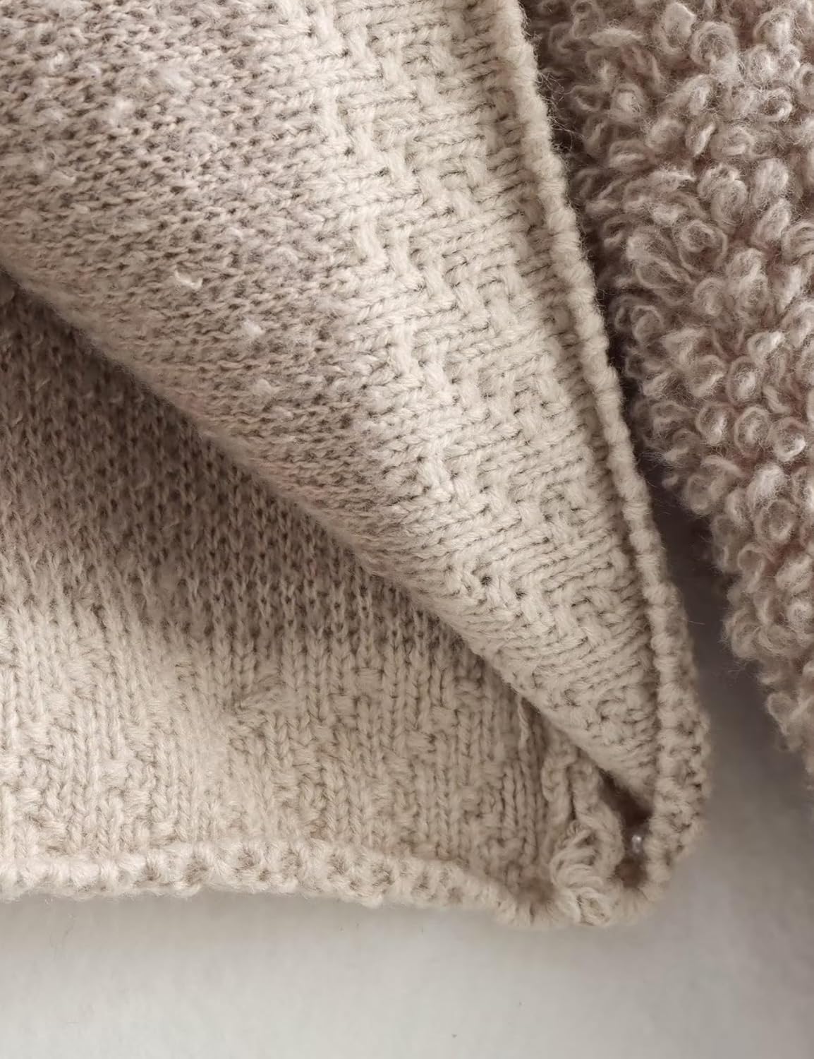 Perbai Womens Fuzzy Fleece Jacket Button Down Shacket Casual Sherpa Coat Warm Outwear - Image 6