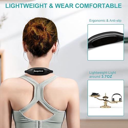 Miniatura 5 de Luz LED de lectura para el cuello, luz de libro para leer en la cama, 3 brillo, manos libres, USB-C recargable, ligera, luz flexible para el cuello