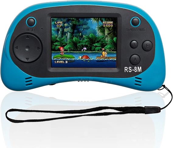 Kids Handheld Portable Video Game Player with 200 Games - 16 Bit 2.5 Inch Screen Mini Retro Electronic Machine for Boys Girls