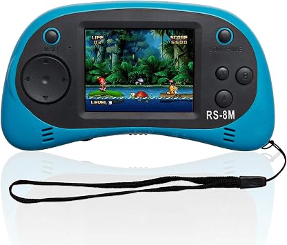 Kids Handheld Portable Video Game Player with 200 Games - 16 Bit 2.5 Inch Screen Mini Retro Electronic Machine for Boys Girls