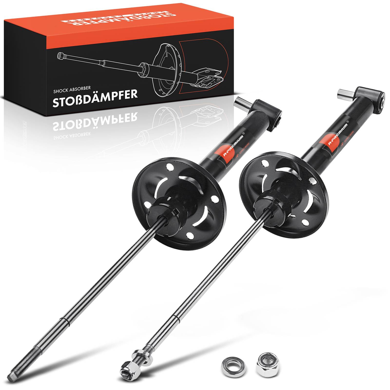 Frankberg 2 amortiguadores traseros 601 mm presión de gas 170815 | Compatible con: A4 Avant 8D5, A4 8D2, A4 Avant 8D5 B5