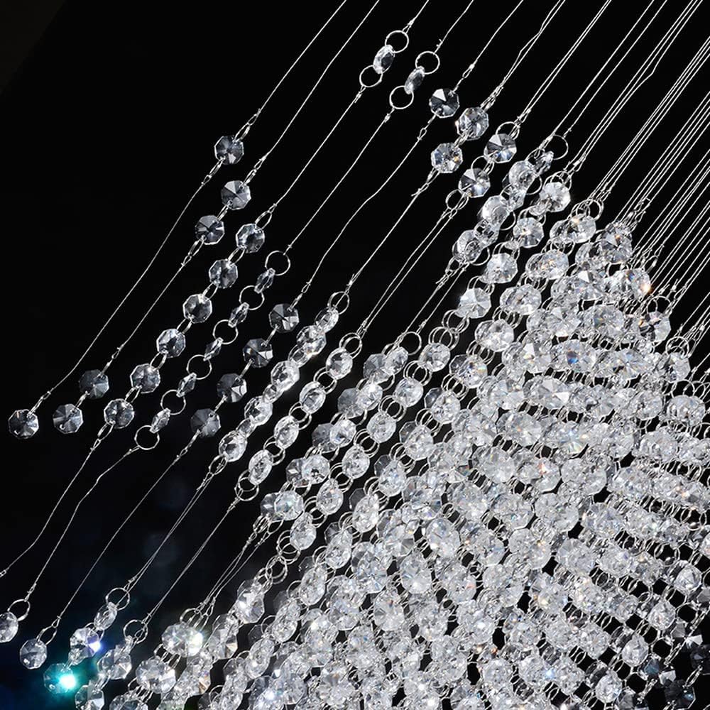 Żyrandol Lampa Wisząca Żyrandol Z Podwójną Rybą Metalowej Taśmy Lampa Wisząca Nowoczesna Kryształowa Sufitowa LED Do Jadalni Salon Sypialnia Hotel Deco