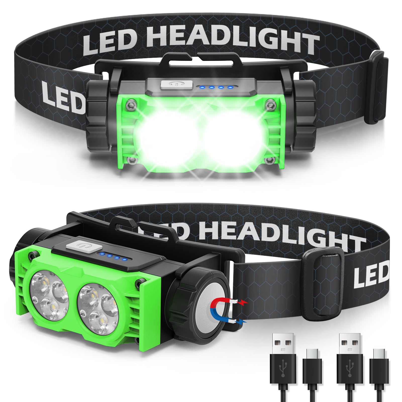 Lampe Frontale - AUTREMENT - Rechargeable USB - 600 Lumens - IPX4 - Pour Camping - Bricolage Lampe Frontale - AUTREMENT - Rechargeable USB - 600 Lumens - IPX4 - Pour Camping - Bricolage