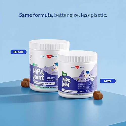 Miniatura 2 de Suplemento para cadera y articulaciones para perros, con colágeno, glucosamina para perros, aceite de pescado, soporte de cadera y articulaciones,