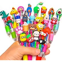 24Pcs Mini Multicolor Pens in One 4-in-1, Cute Pens Bulk for Party Favors and Birthdays, Delightful Ballpoint Pen Back To School Gifts Classroom Student Prizes