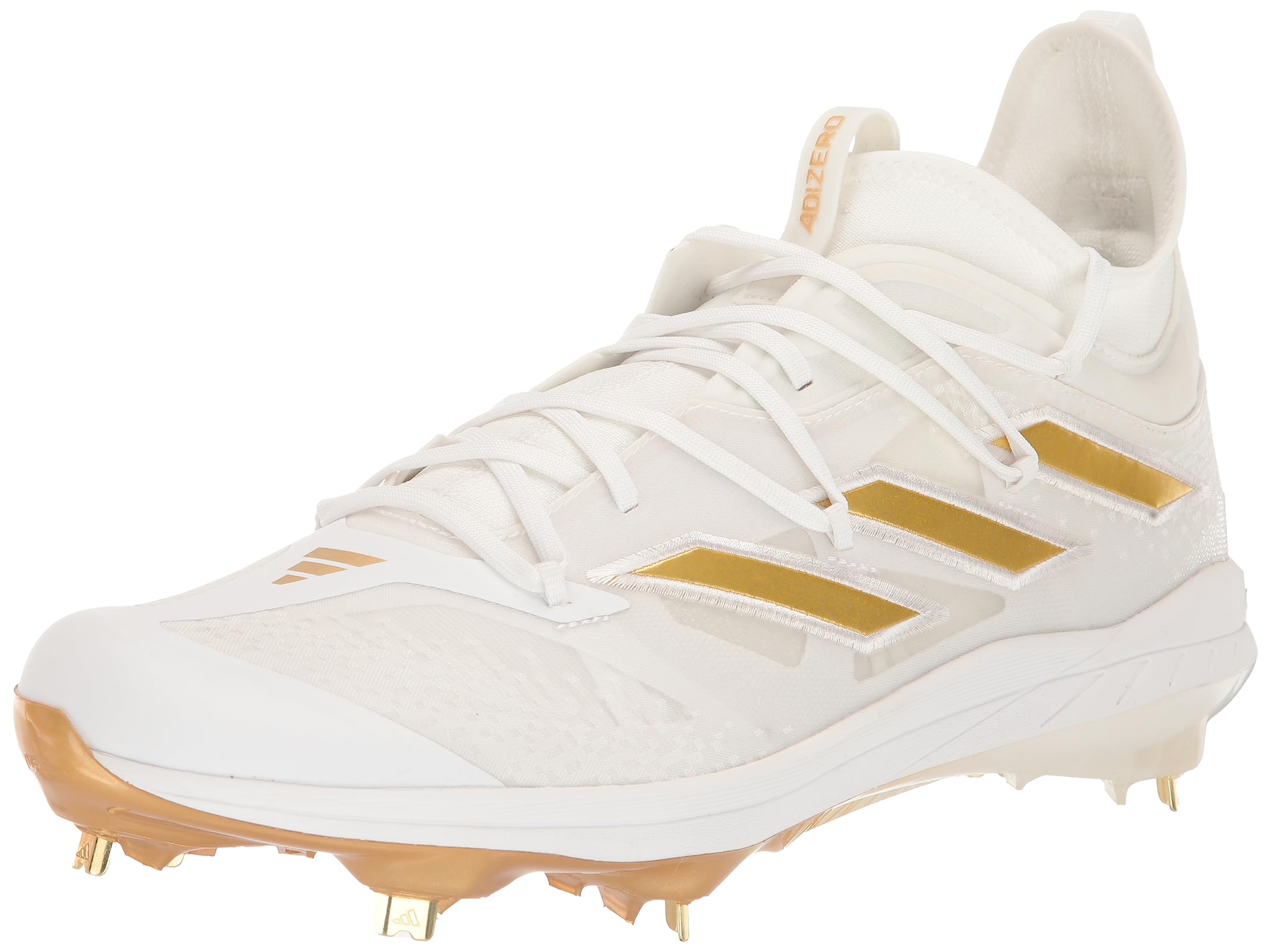 adidas Men's Adizero Afterburner 9 NWV Sneaker, White/Gold Metallic/White, 8