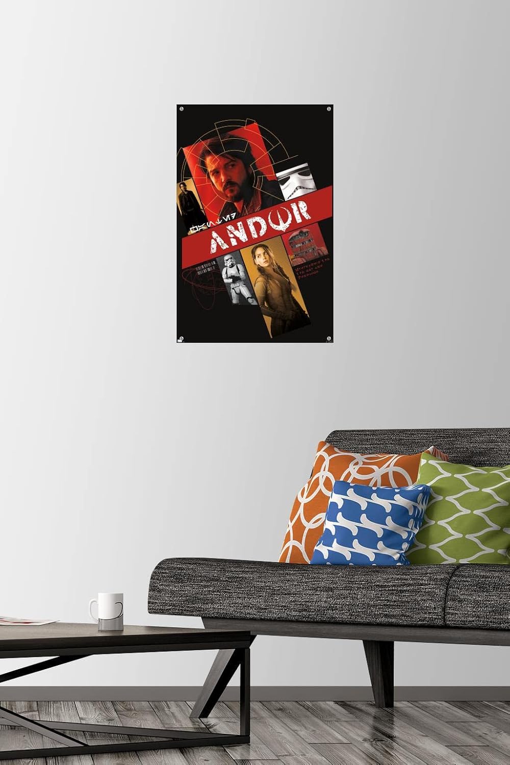 Trends International Star Wars: Andor - Group Graphic Wall Poster, 14.725" x 22.375", Premium Poster & Push Pin Bundle image 2