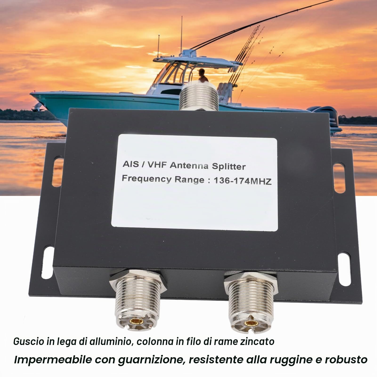 Divisore di Potenza per Divisore Antenna VHF AIS per Marino per2 Vie 100W 136-174MHz