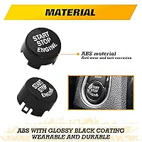 Vista 5 de x xotic tech Cubierta de Repuesto del Botón de Encendido del Interruptor de Motor de Arranque y Parada Deportivo Negro Compatible con BMW 2 3 4 5 6