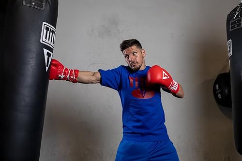Vista 5 de Guantes de entrenamiento clásicos de cuero Title Boxing 2.0 - Guantes de boxeo con cordones, Guantes de competición de boxeo, Guantes de sparring