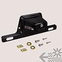 Vista 8 de True Mods - Luz LED negra para placa de matrícula para remolque de barco [montaje de soporte de acero] [DOT FMVSS 108] [SAE L] 12 V CC impermeable