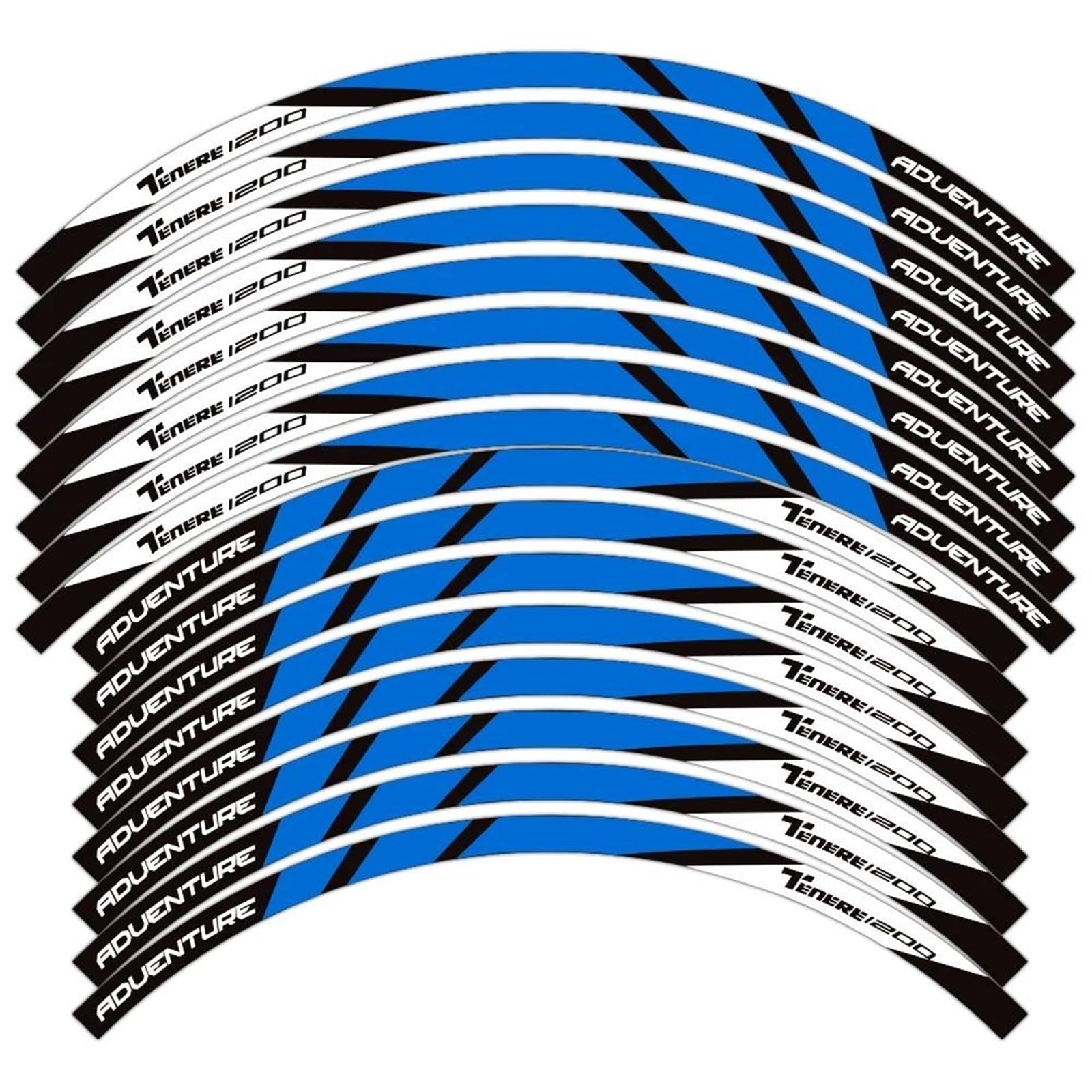 Reflective Motorcycle Parts Wheel Sticker Inside of Hub Decals Rim Stripe Tape for Yamaha for Tenere 700 1200(Color6)