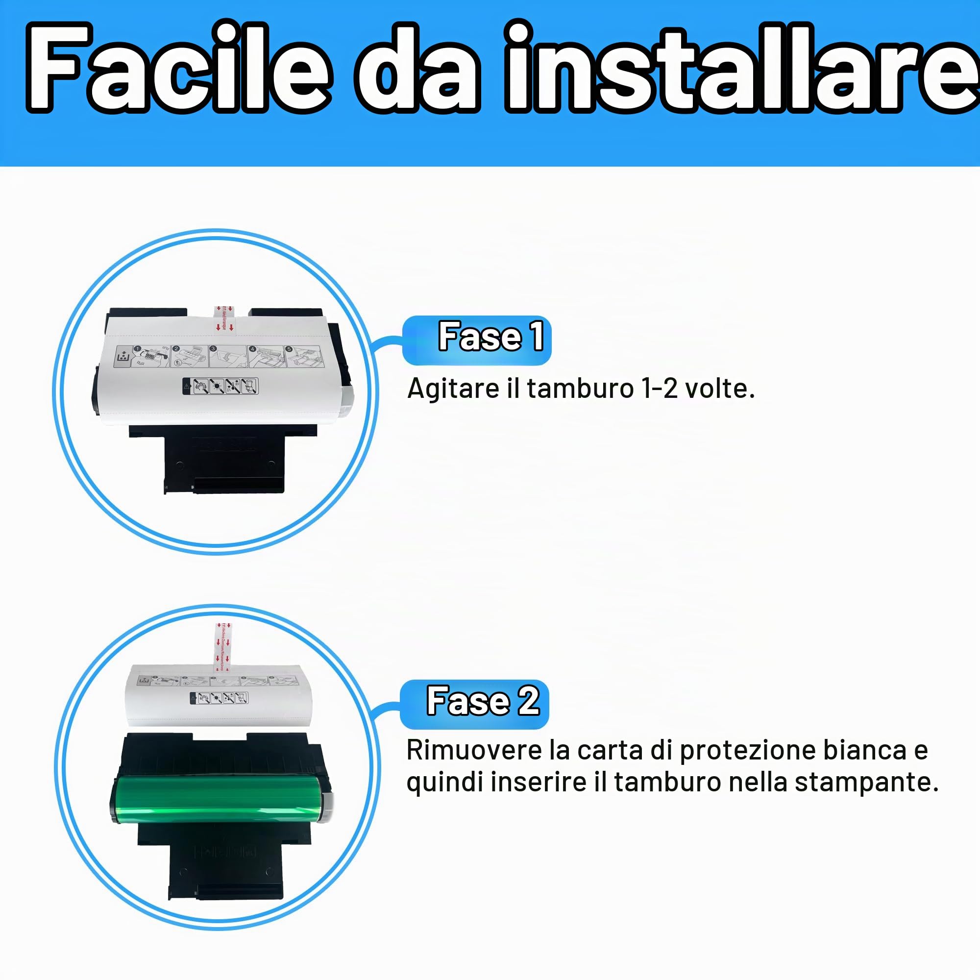 LCL Tamburo Compatibile 120A W1120A (1 Drum, Nero) per HP Color Laser MFP 179fnw 178nw 150nw 150a 178nwg 179fwg 150w Stampante