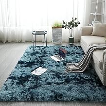 Rectangle Carpet Gradient Tie-dye Plush Rug Living Room Bedroom Bedside Rug Shaggy Soft Floor Mat Home Office Fashion Decorations