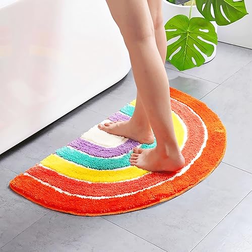 Miniatura 3 de LEVINIS Alfombras suaves y peludas para dormitorio de niñas, alfombras de baño de microfibra antideslizante, lavables a máquina, para suelo de baño,