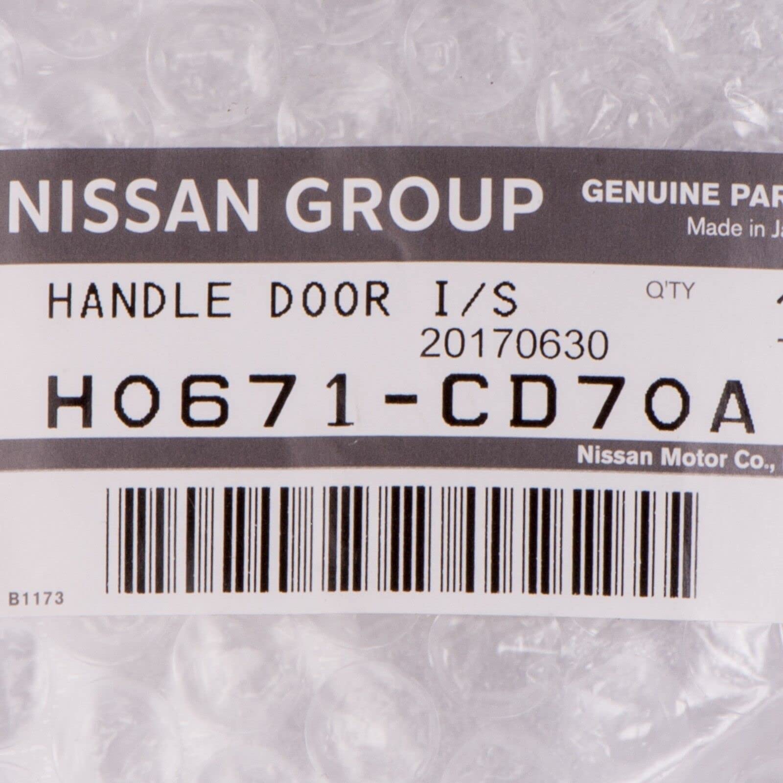 Amazon.com: Nissan OEM H0671-CD70A Interior Door Handle Assy, LH