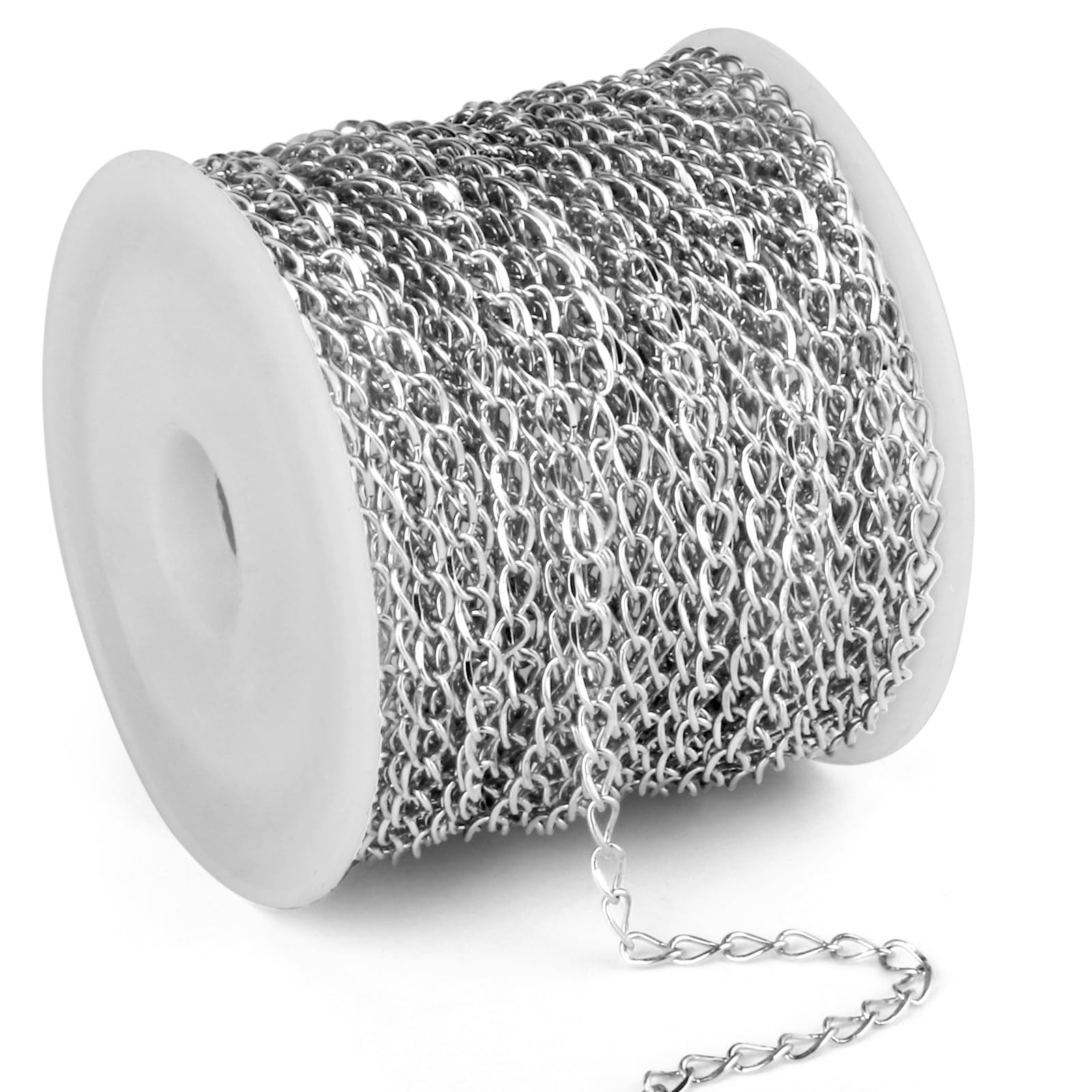 Stainless Steel Chains - 66ft Roll for Jewelry Making -4