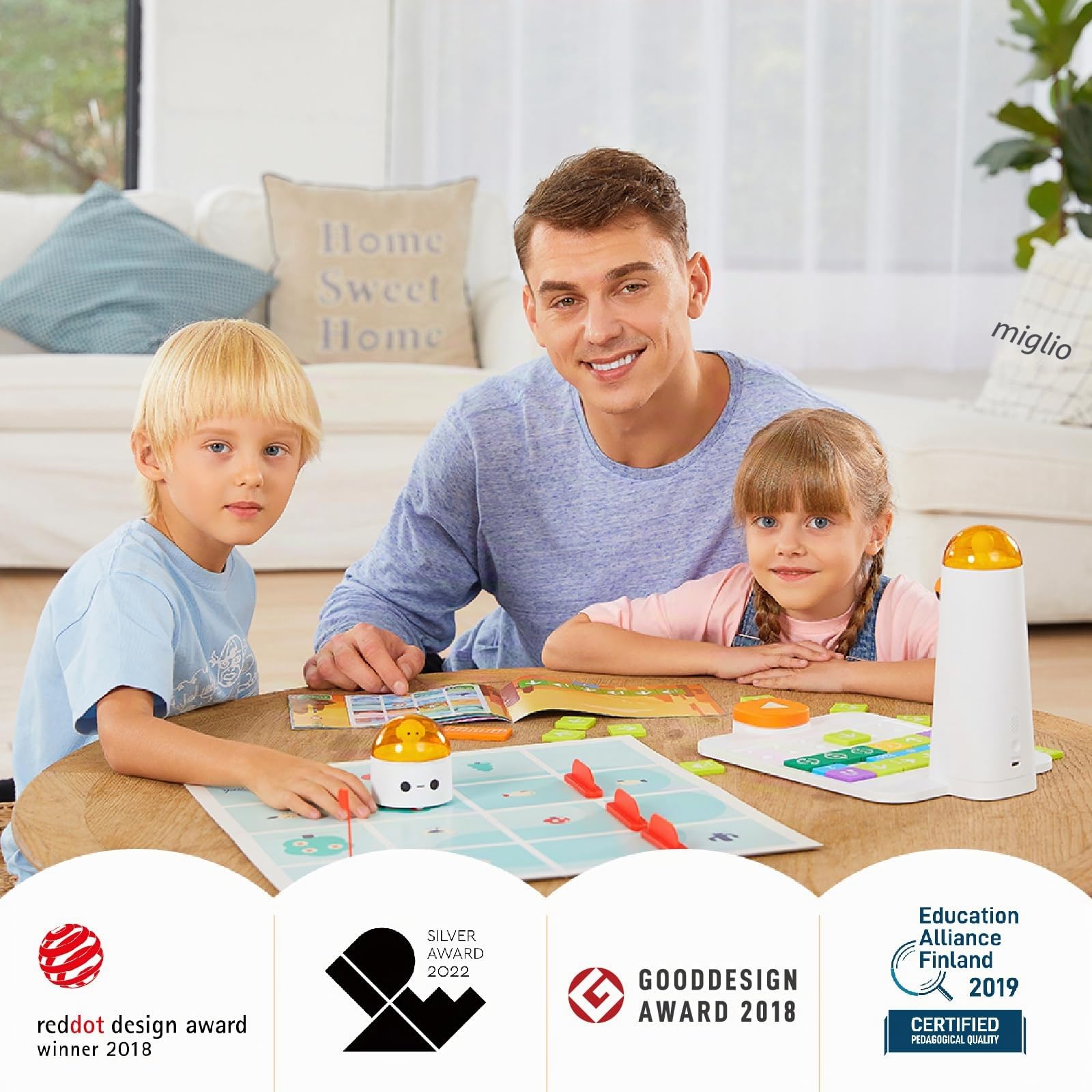 Robot programmabile per bambini dai 4 ai 10, MatataStudio, set di codifica programmabile, con modulo di programmazione fisica fai da te per principianti, senza app e WiFi STEM, giocattolo educativo