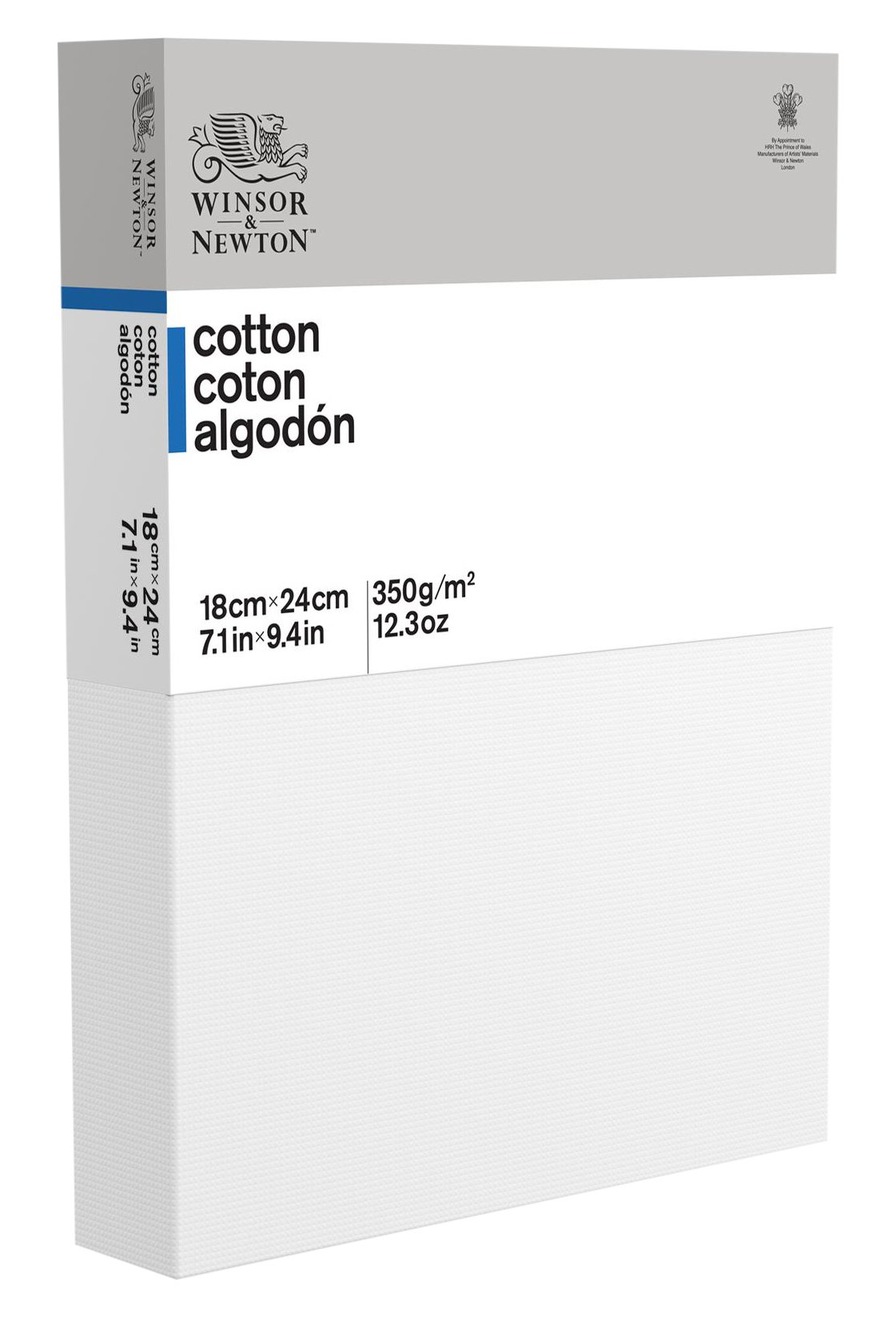 Winsor & Newton 6201128 - Keilrahmen " Classic " 3-fach grundiert 350 g/m², Leistendicke 35 mm, Baumwolle - Deep Edge - 18 x 24 cm