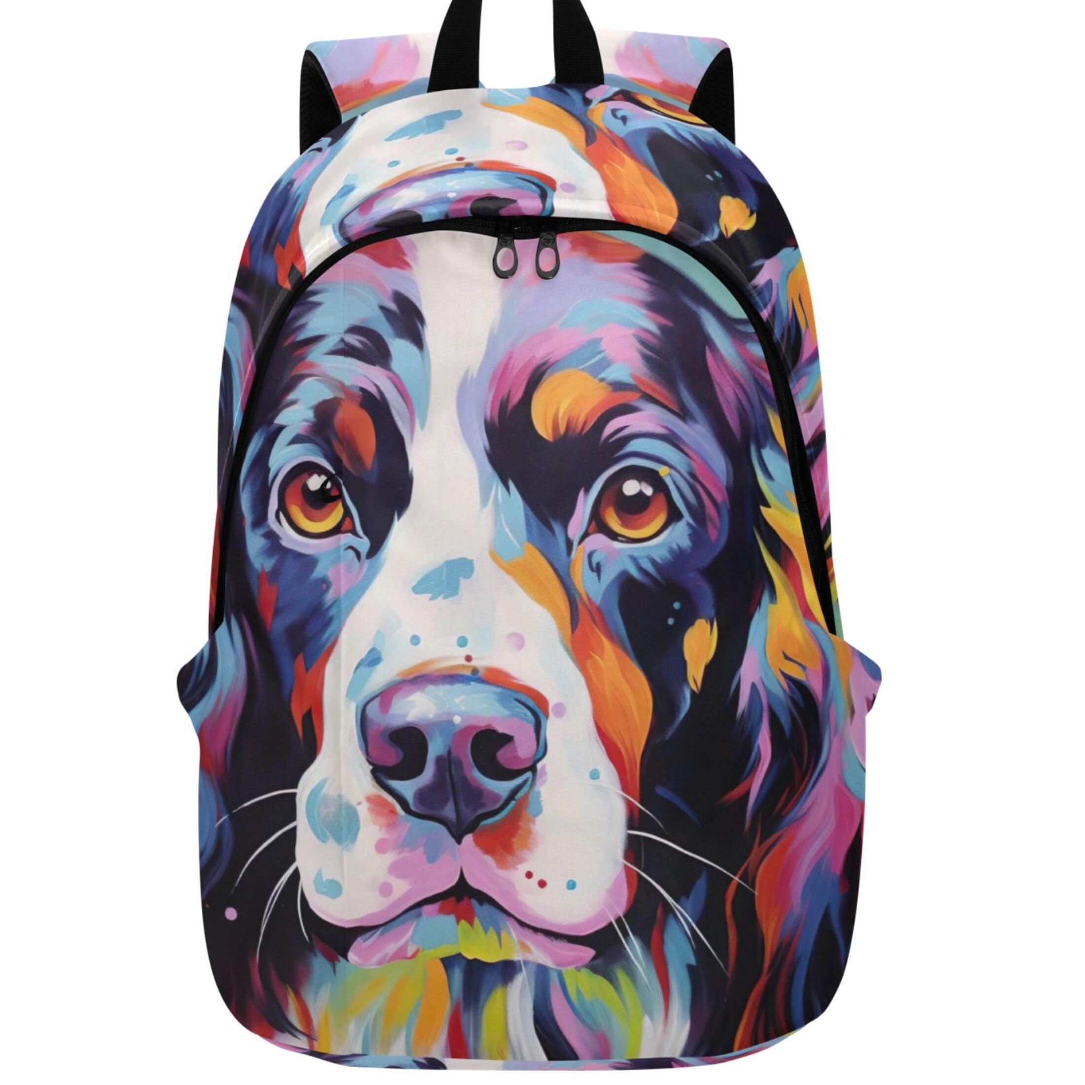 Joisal Dog Painting Springer Spaniel Cute Backpacks for Woman Daypack Bookpack Gifts College Cool Backpack
