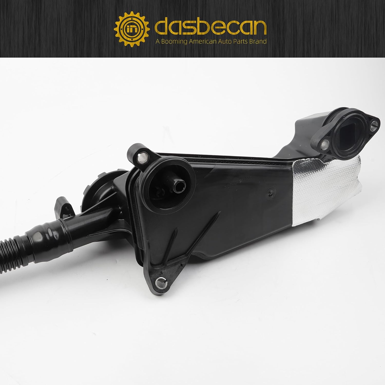 Dasbecan Oil Separator Assembly Compatible with 2023-2025 Ford F250 F350 F450 Super Duty 6.7L Powerstroke Diesel Engine PCV CCV Vent Valve Crankcase Replace# PC3Z-6A785-A PC3Q-6A785-AB PC3Z6A785A