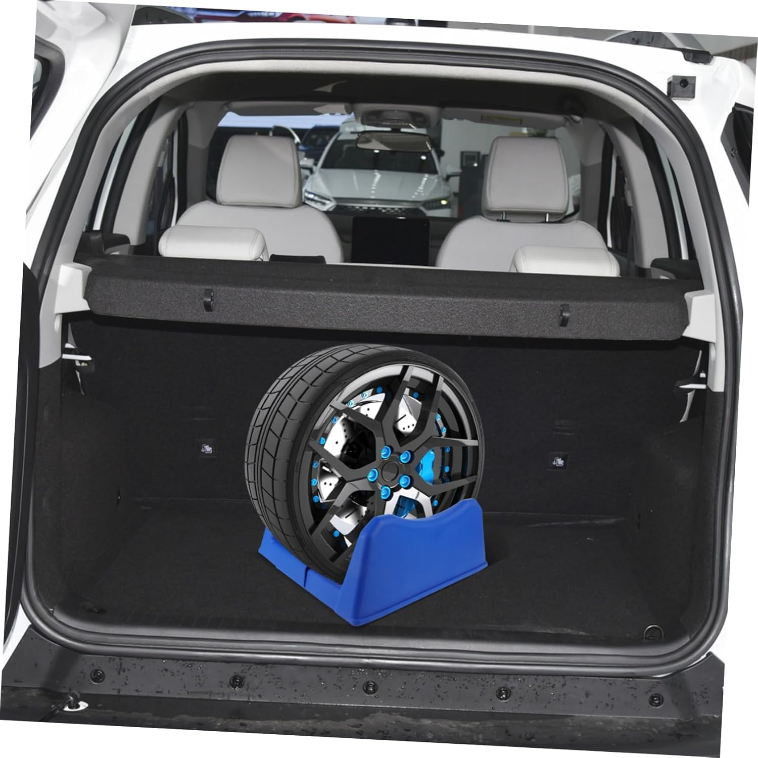 Tire Display Rack Stylish and Functional Tire Storage Stand for Wheel Hubs Easy Installation Base for Home Use Stable Structure for Safe Display and Storage Minimalist Design