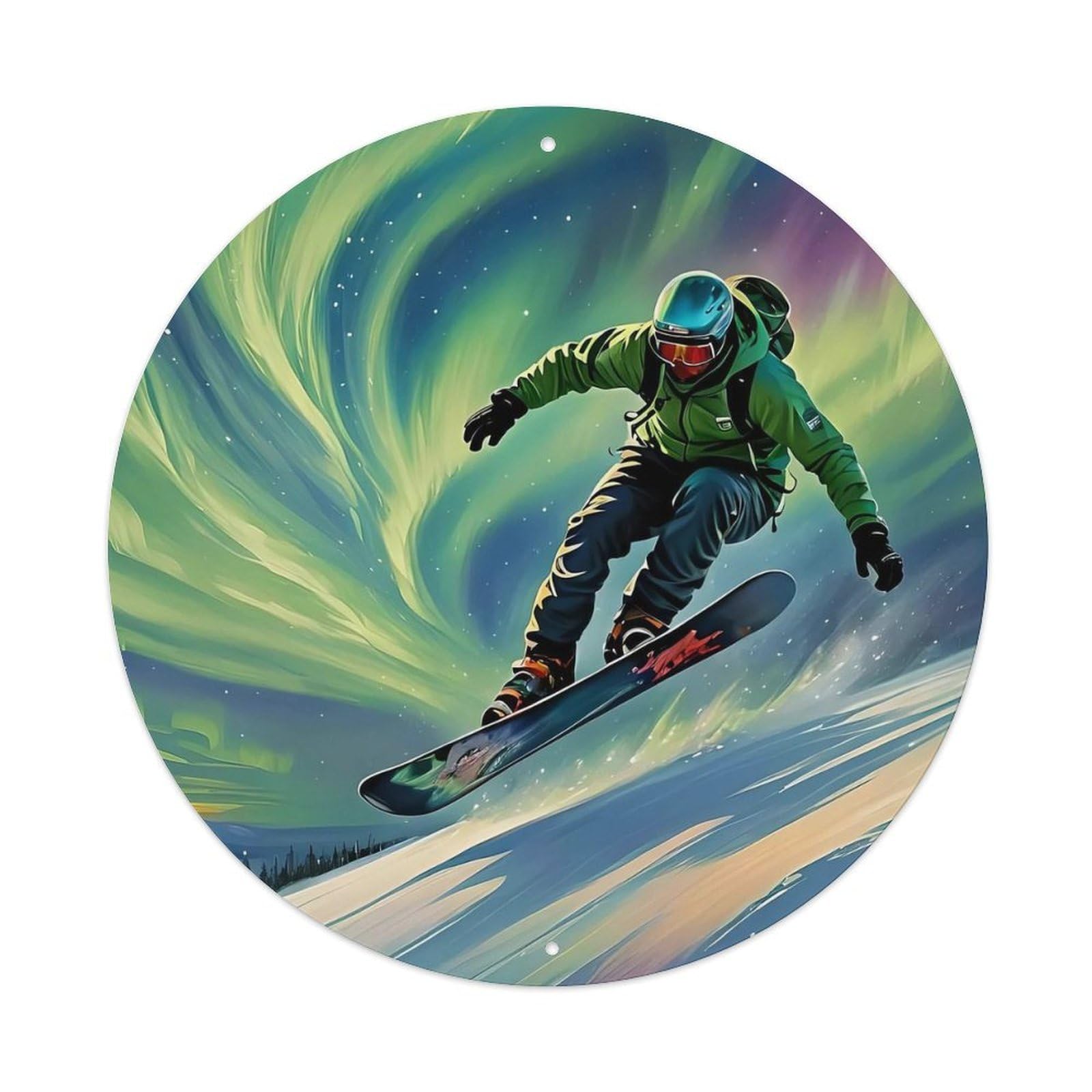 Extreme Sports Snowboard Snow Tornado Metal Tin Sign
