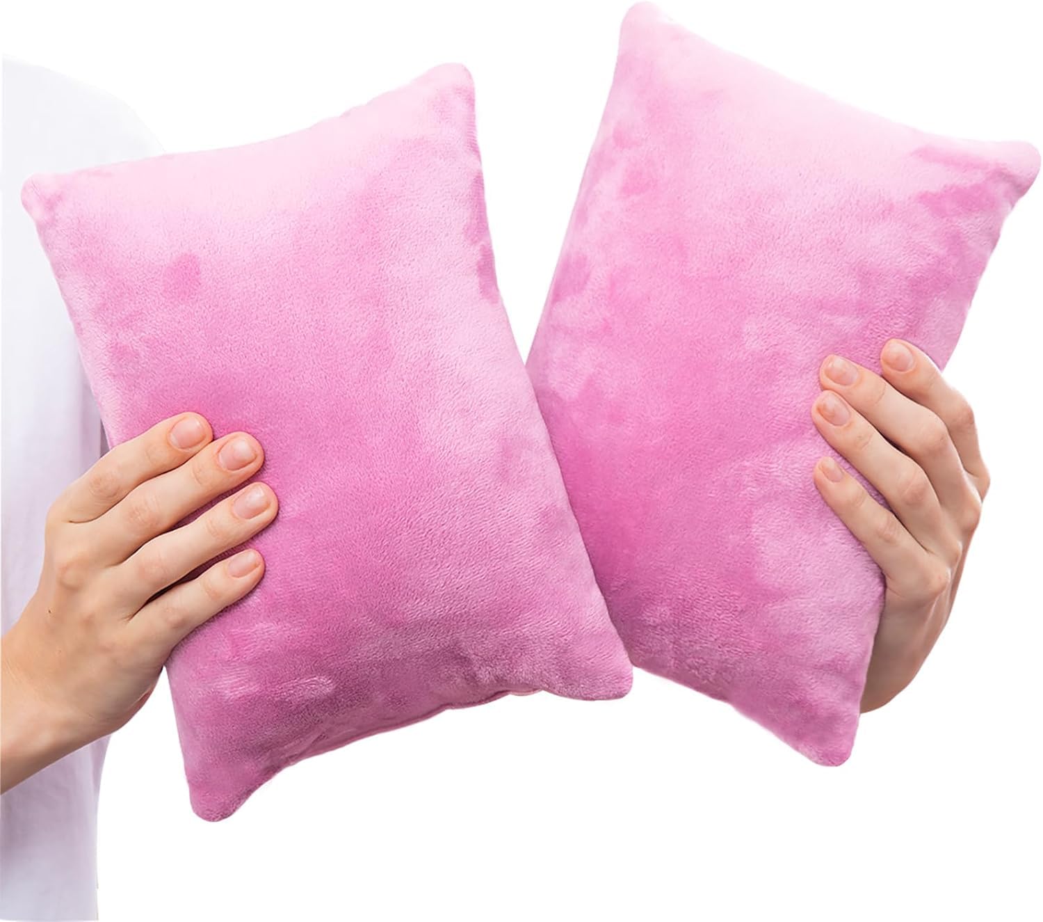 TaiBest 2 Pack Small Pillow, Memory Foam Mini Pillow 11 X 7 Inches for Travel, Sleeping, Nap and Neck, Knee, Lumbar Support, Tiny Pillow Cushion for Pet, Dogs (Purple)