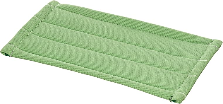 Unger Commercial Microfiber Cleaning Pad, 11" x 6", Green Streak-Free Glass and Mirror Cleaning Pad for Indoor Use PHL20
