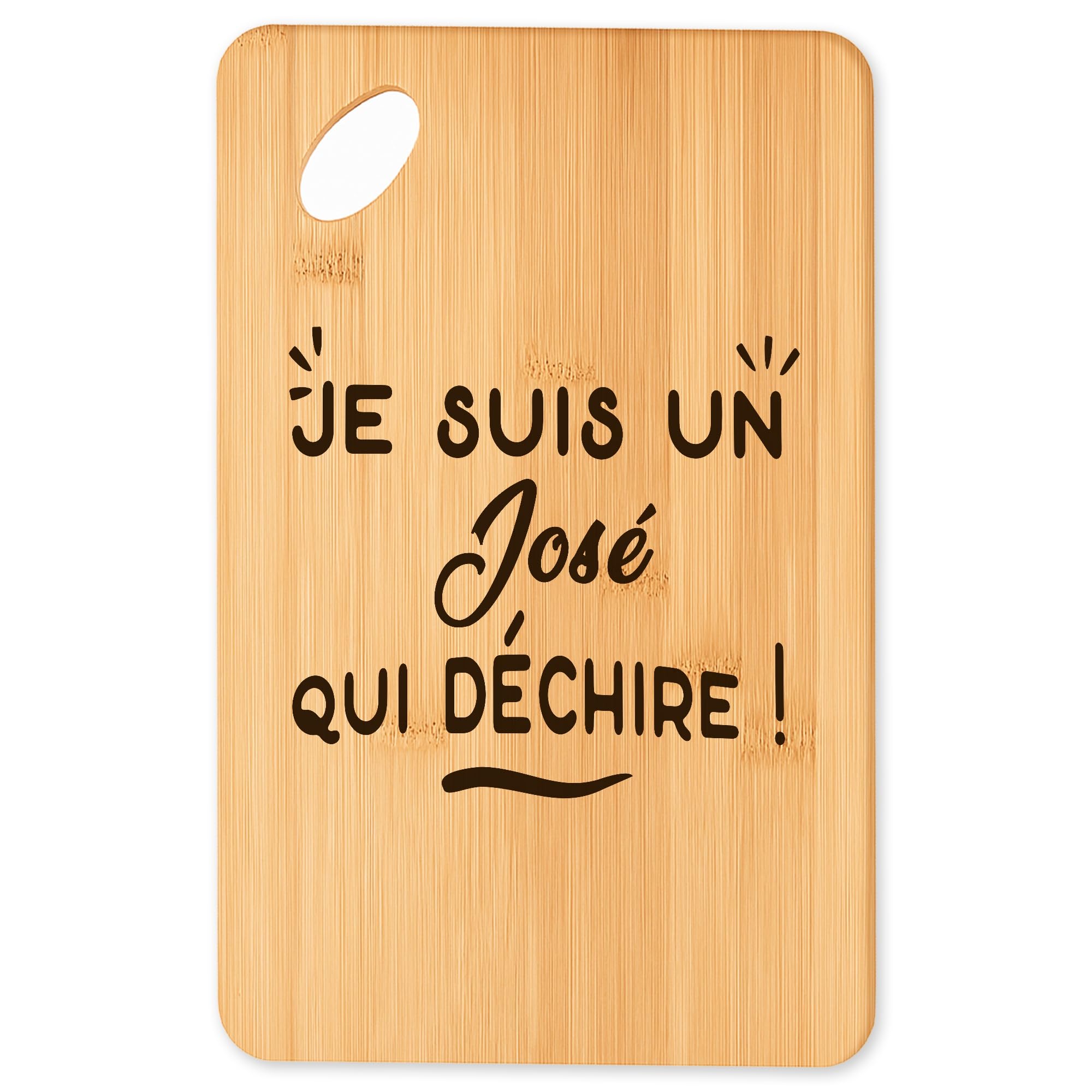 Planche à découper Jose en bambou haute densité, plateau de présentation premium pour l'apéritif
