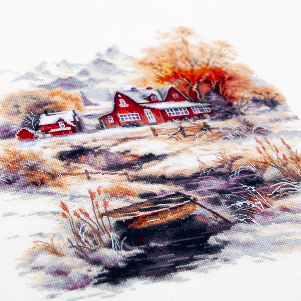 Wizardi Counted Cross-Stitch Kit - The Breath of November 70-31 Magic Needle