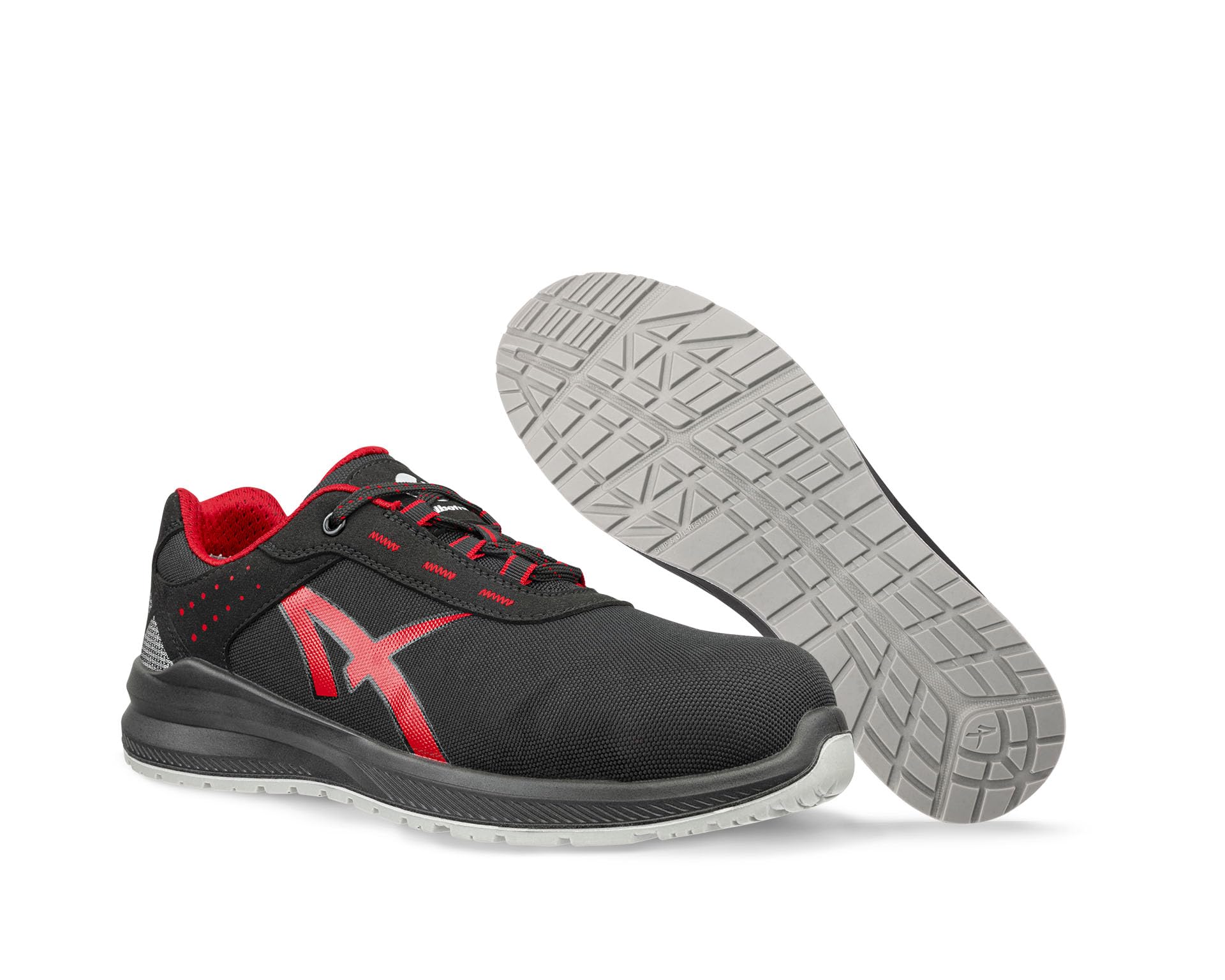 Albatros Grid Low 648710210000047 Grid Low SRC 648710210000047 - Zapatos de Seguridad S3 (UE): 47, Color Negro, Rojo, 1 par Duradero y resistenteUnisex Adulto