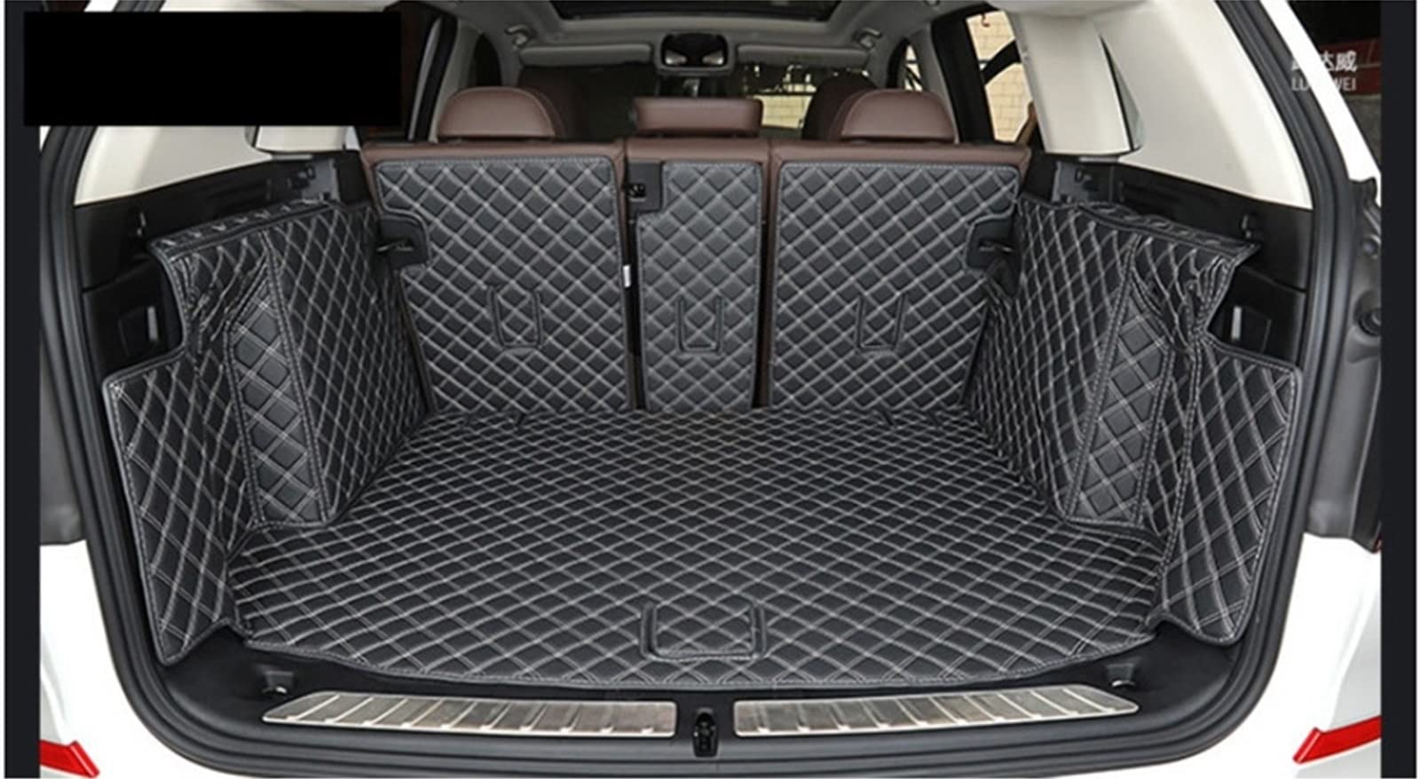 Kofferbakmatten Volledige Set Kofferbak Matten Voor Bmw IX3 2022-2020 Duurzame Waterdichte Boot Tapijten Cargo Liner Matten Auto Kofferbak Mat ( Kleur : All Black