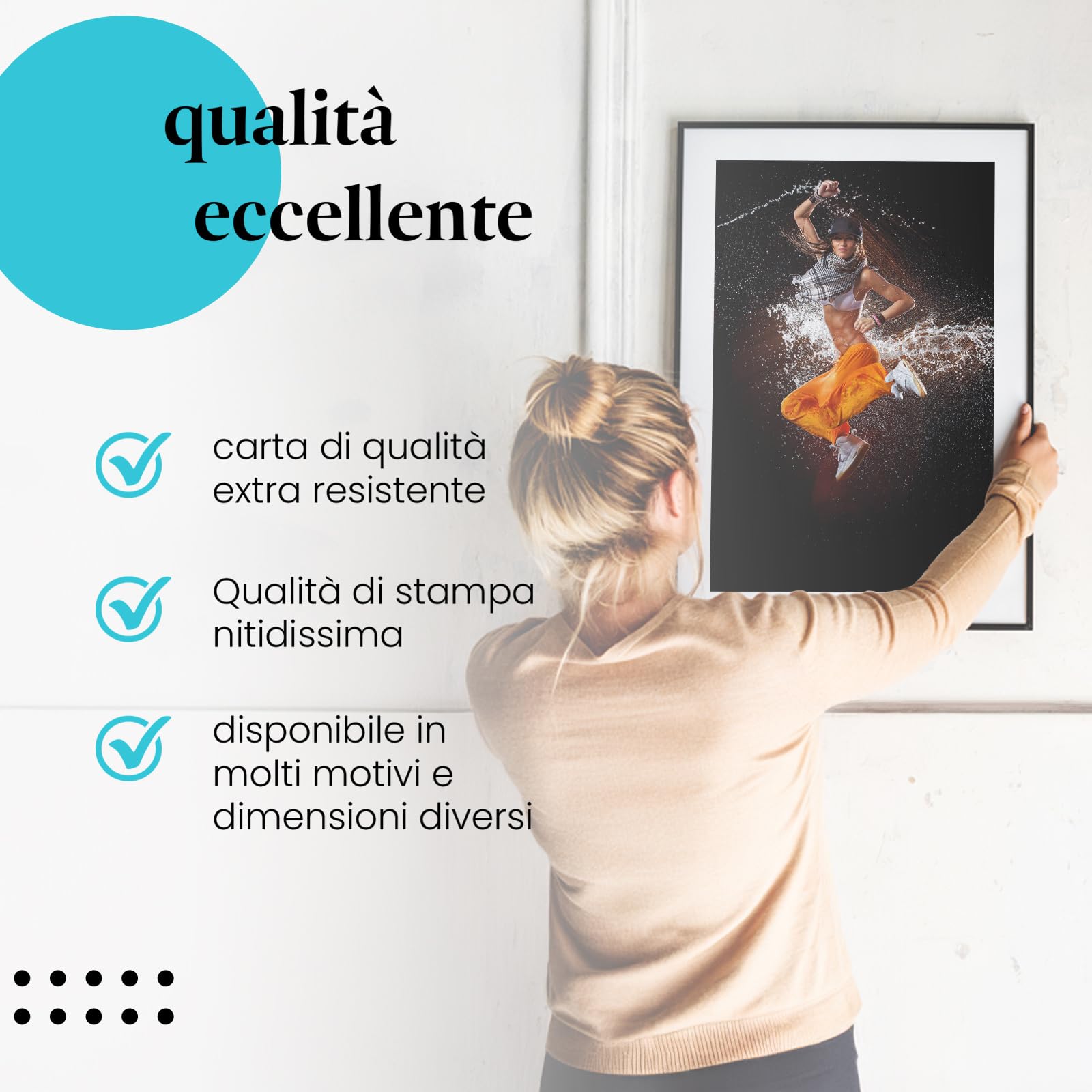 Postereck - 1936 - Hip hop, danza, musica, sport, acqua, donna, ballerina - Decorazione da Parete, Stampa Fotografica, Ideen Regalo, Stampa d'Arte - Tela - 100,0 cm x 75,0 cm