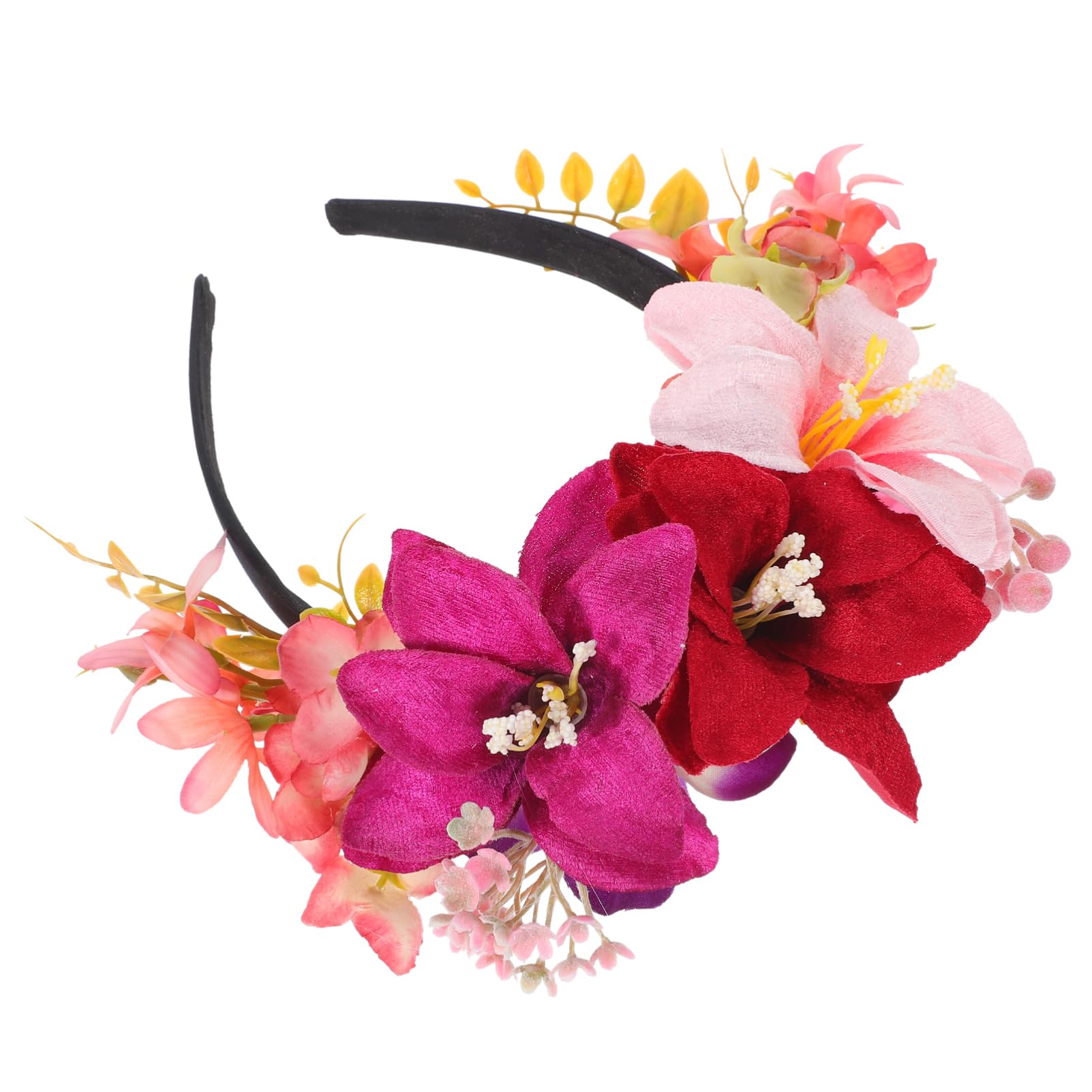 Beavorty 5 Pezzi Di Fascia Per in Tessuto Leggero Con Fiori Di Giglio Alla Moda Per Donne E Ragazze Per Feste E Occasioni Speciali