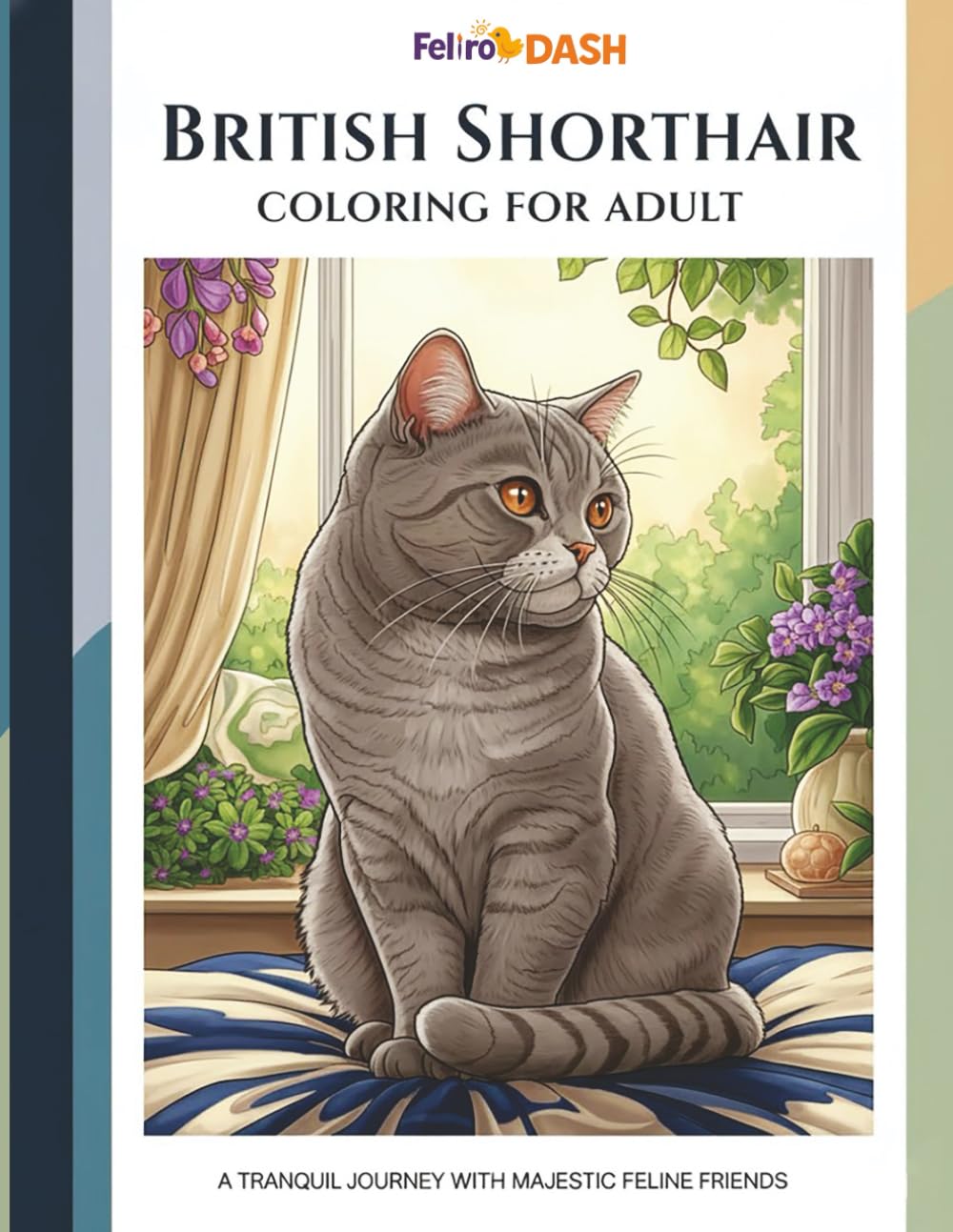 British Shorthair Coloring for Adult: A Tranquil Journey with Majestic Feline Friends